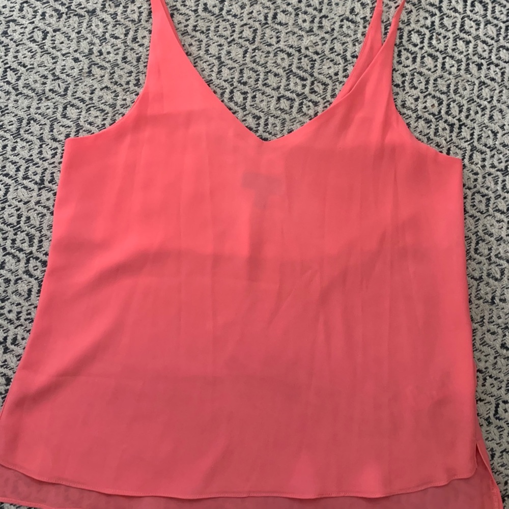 Coral Topshop Strappy loose fit top US 6